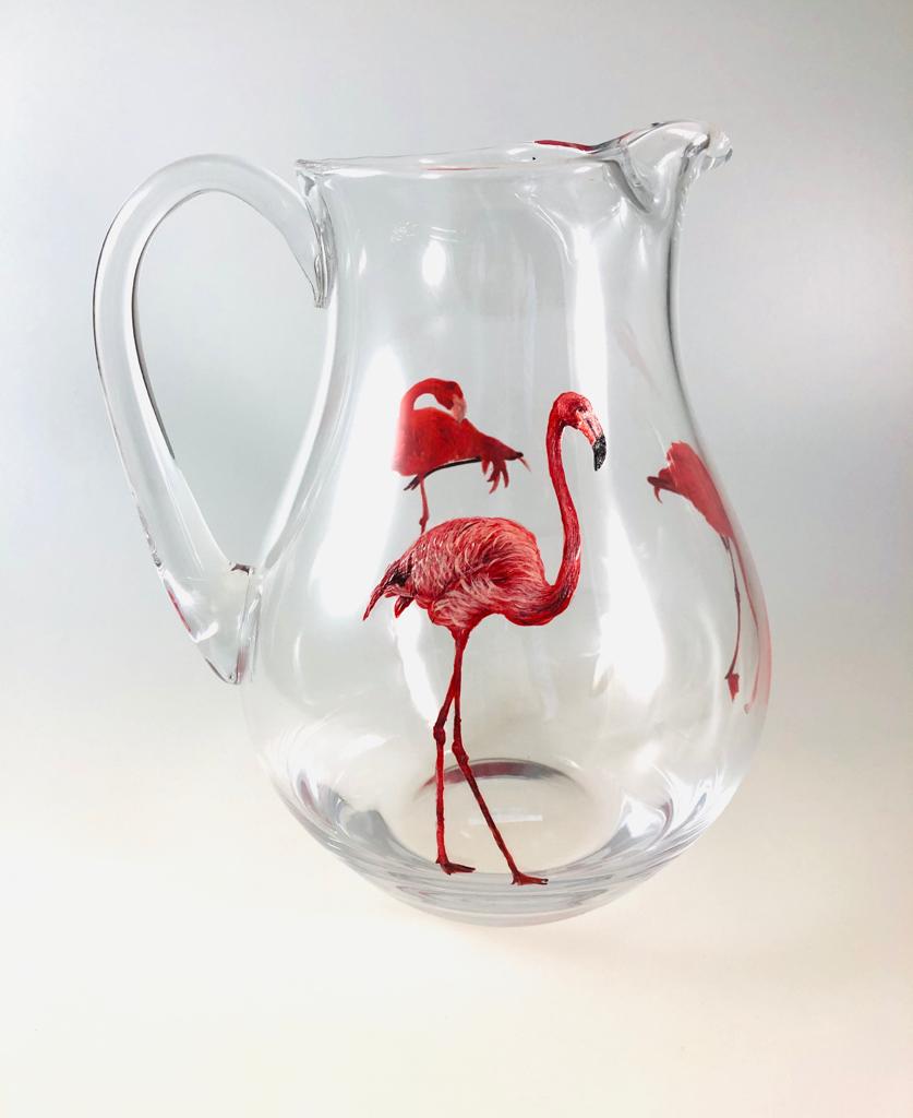 Flamingo pitcher