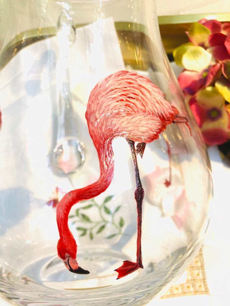 Flamingo pitcher